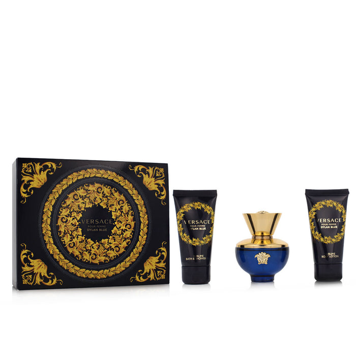 Set de Parfum Femme Versace EDP Dylan Blue 3 Pièces