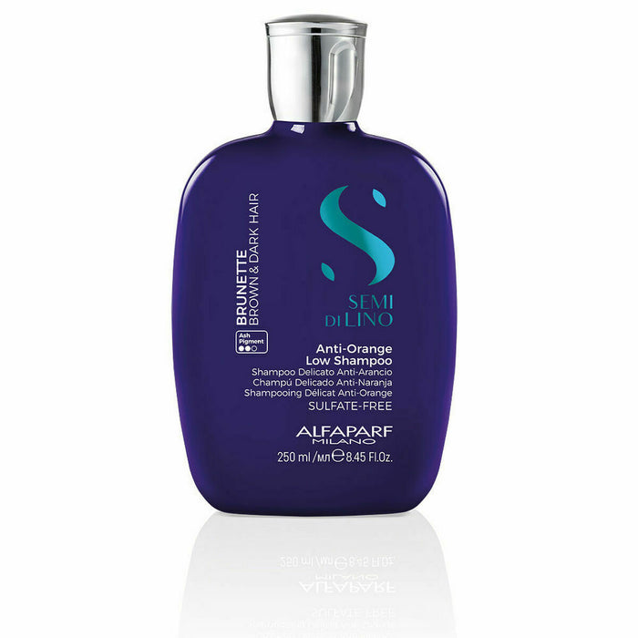 Shampoo zur Farbneutralisierung Alfaparf Milano Semi Di Lino Brunette Dunkles Haar