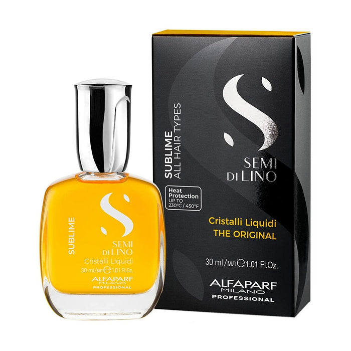 Haaröl Semi Di Lino Sublime Cristal Liquid The Original Alfaparf Milano Semi Di Lino Sublime