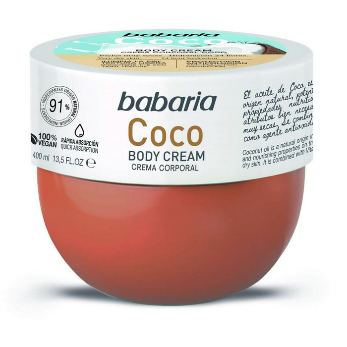 Body Cream Babaria Coco 400 ml Coconut