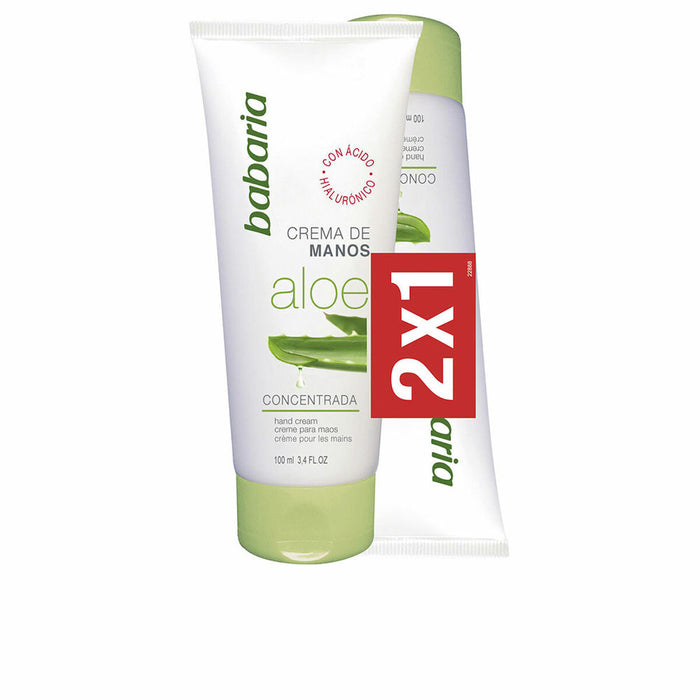 Unisex-Kosmetik-Set Babaria Aloe Vera Crema Manos Lote 100 ml