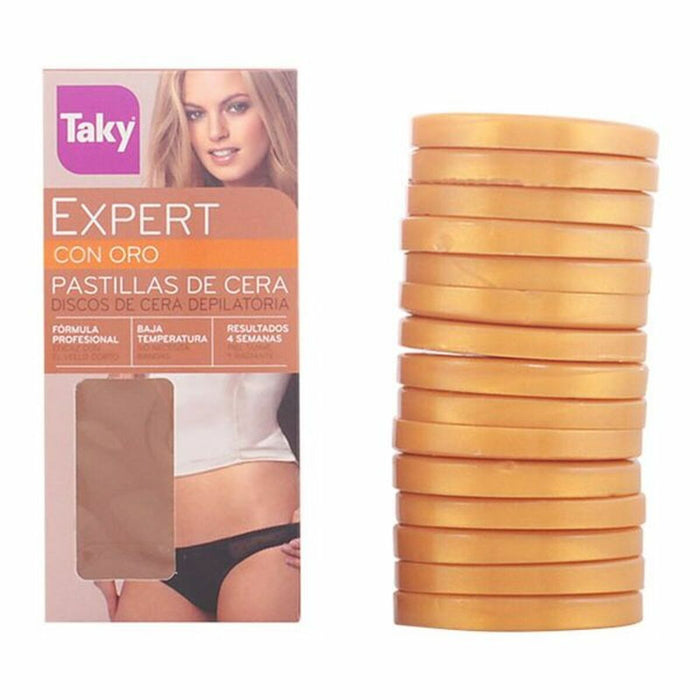 Hair Removal Wax Tablets Taky Expert Oro (300 g)