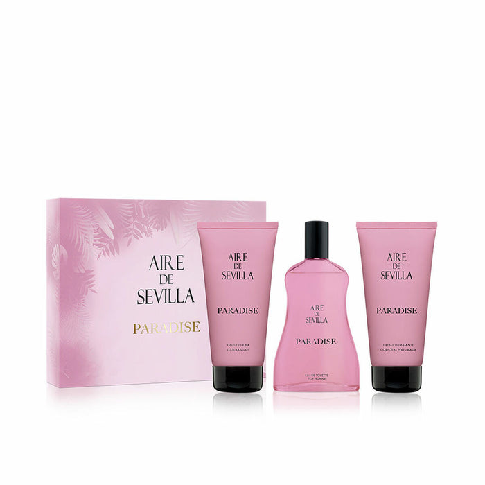 Set mit Damenparfüm Aire Sevilla EDT Paradise 3 Stücke