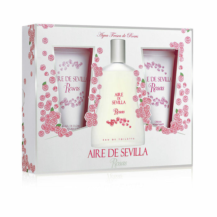 Women's Perfume Set Aire Sevilla Roses 3 Pieces