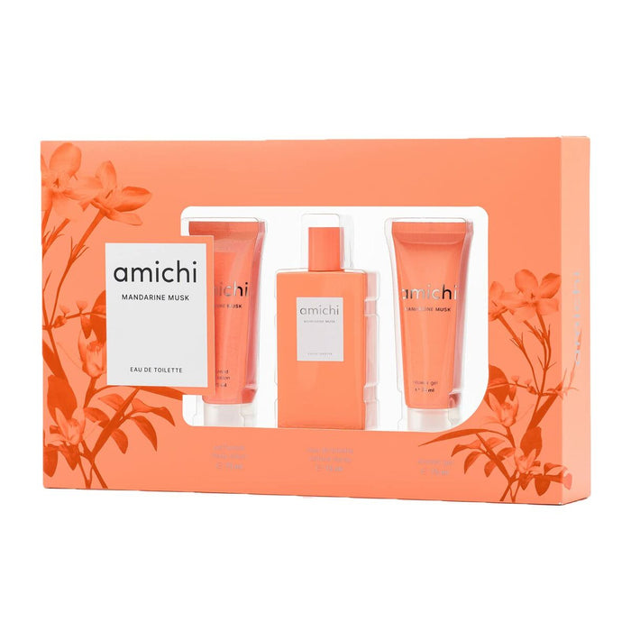 Set de Parfum Femme Amichi Mandarine Musk 3 Pièces