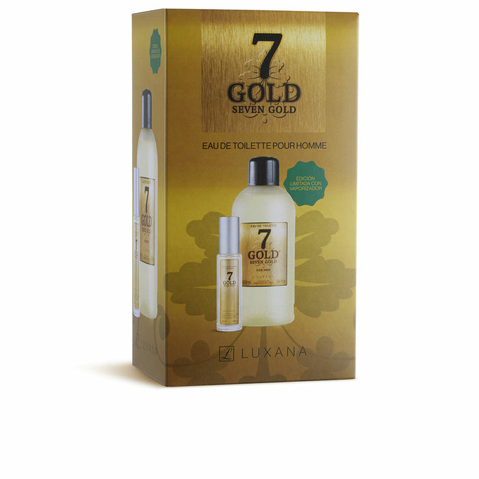 Men's Perfume Set Luxana Seven Gold 2 Pieces