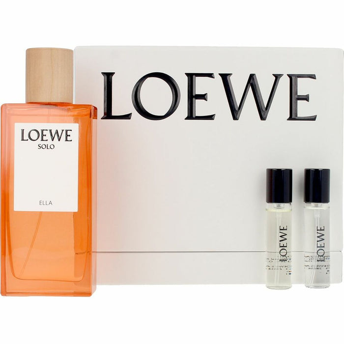 Women's Perfume Set Loewe Solo Ella EDP 3 Pieces