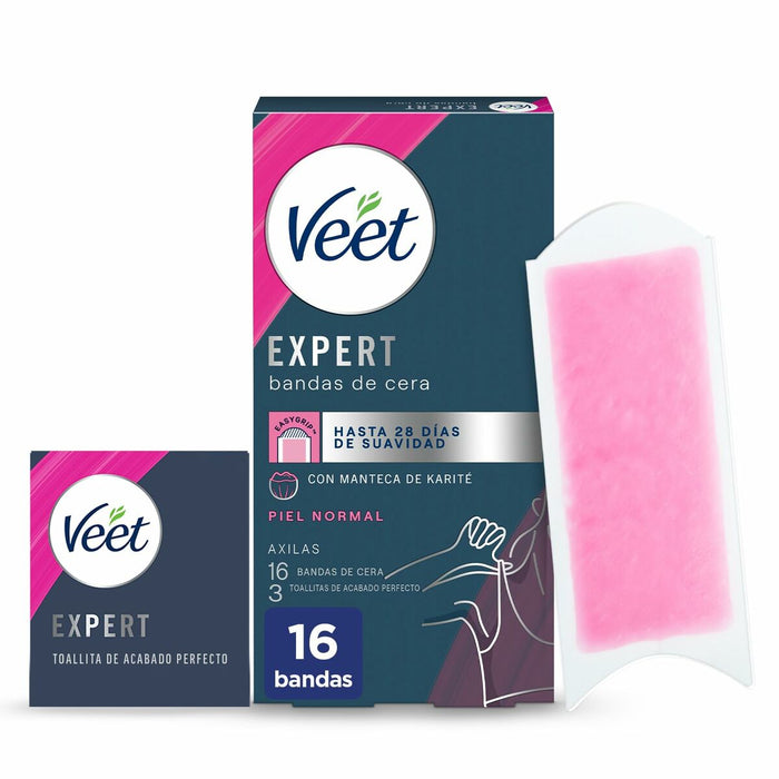 Körper Enthaarungsstreifen Veet Expert Achseln (16 Stück)