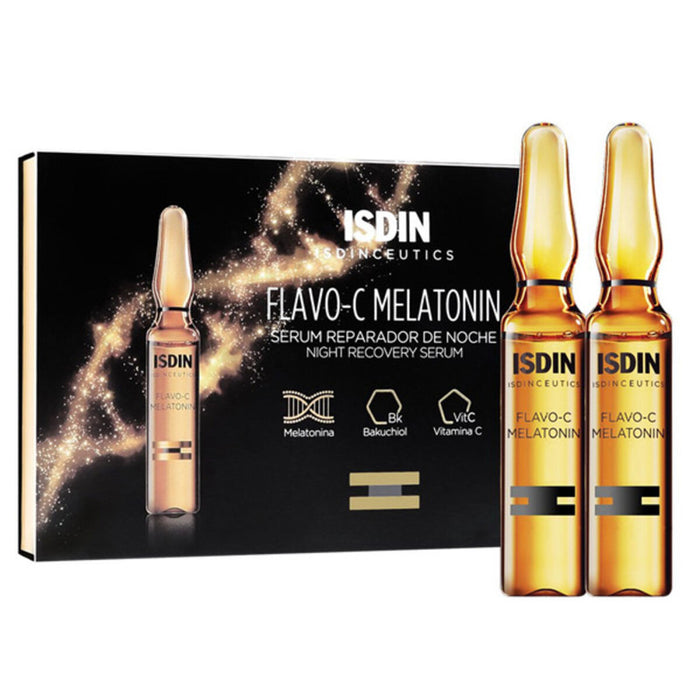 Sérum réparateur de nuit Isdin Flavoc Melatonin Ampoules (10 x 2 ml)