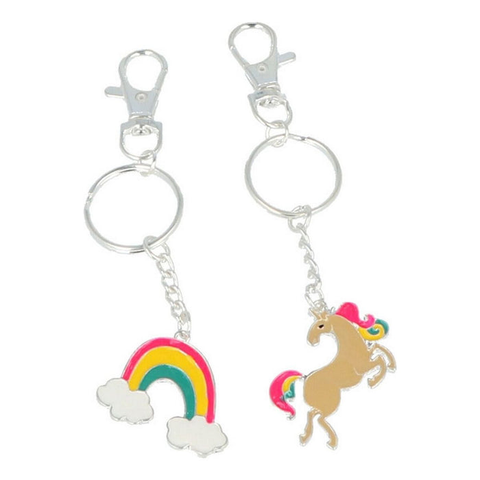 Schlüsselanhänger Inca Einhorn Regenbogen (2 pcs)