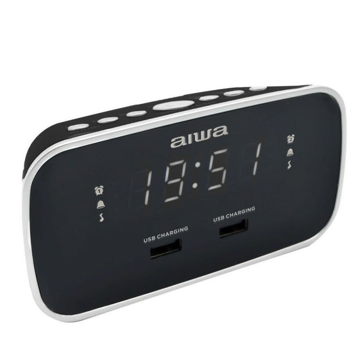 Radio-réveil Aiwa CRU19BK   NEGRO Noir