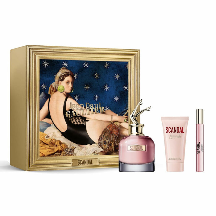 Set mit Damenparfüm Jean Paul Gaultier Scandal EDP 3 Stücke