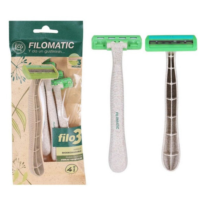 Manual shaving razor Bio Triple (4 pcs)