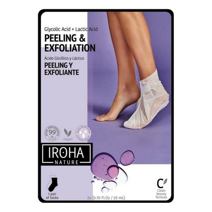 Chaussettes Hydratantes Peeling and Exfoliation Lavender Iroha IN/FOOT-3 (1 Unités)