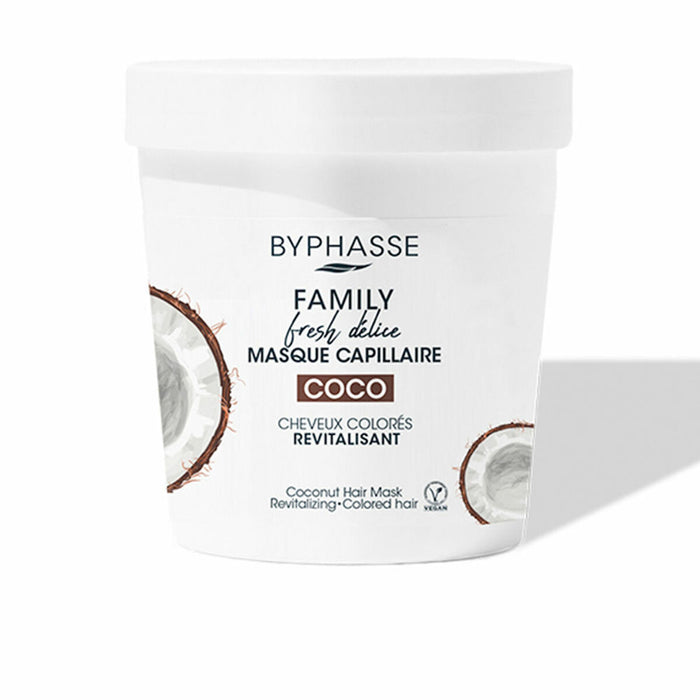 Vitalisierende Maske Byphasse Family Fresh Delice Coco Gefärbtes Haar (250 ml)