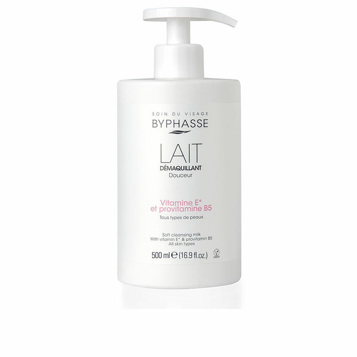 Lait démaquillant visage Byphasse   Vitamine E 500 ml