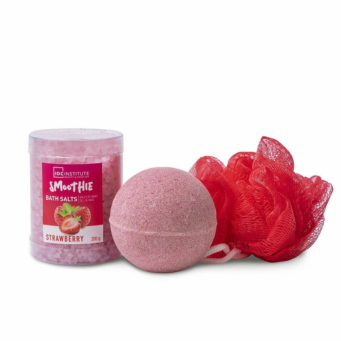 Ensemble de Bain IDC Institute Smoothie Strawberry Fraise (3 Pièces) (3 pcs)