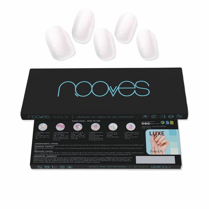 Gel Nail Foils Nooves White pearl (20 Units)