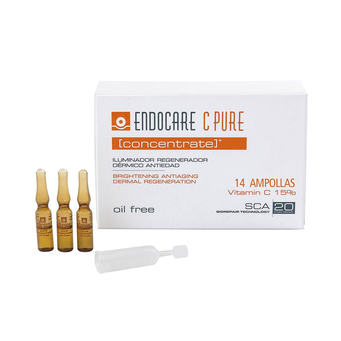 Fluide de beauté éclaircissant Endocare C Pure Concentrate 14 x 1 ml Ampoules