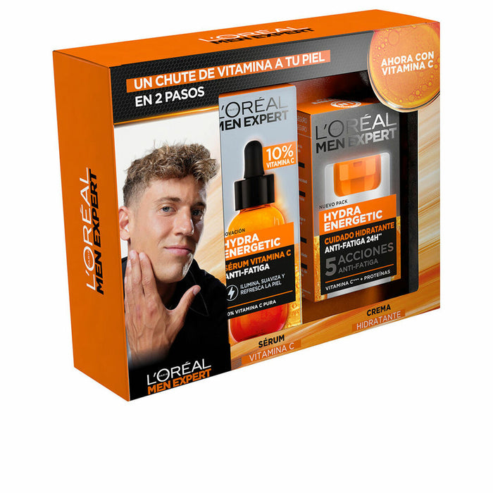 Set de Cosmétiques Homme L'Oreal Make Up Men Expert Hydra Energetic 2 Pièces