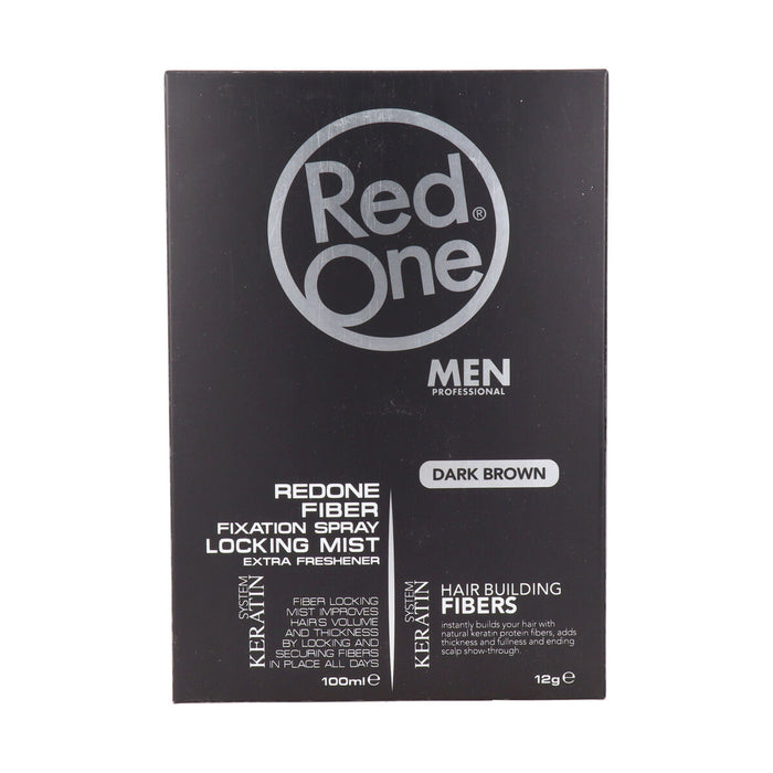 Texturisierung fürs Haar Red One Hair Fiber Topic Set Brown 100 ml