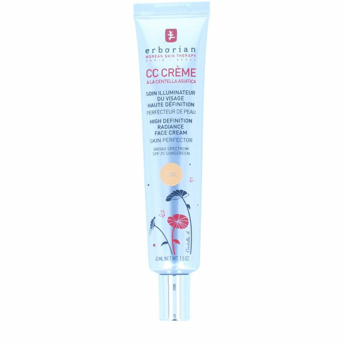 Crème Hydratante avec Couleur Erborian CC CREAM centella asiática Spf 25 45 ml