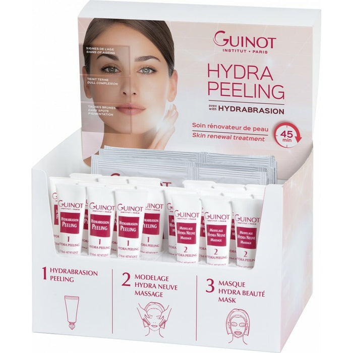 Set mit Damenkosmetik Guinot Hydra Peeling 30 Stücke