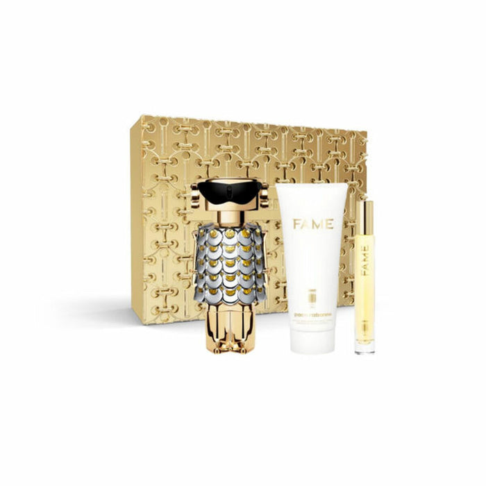 Set mit Damenparfüm Paco Rabanne Fame EDP 3 Stücke