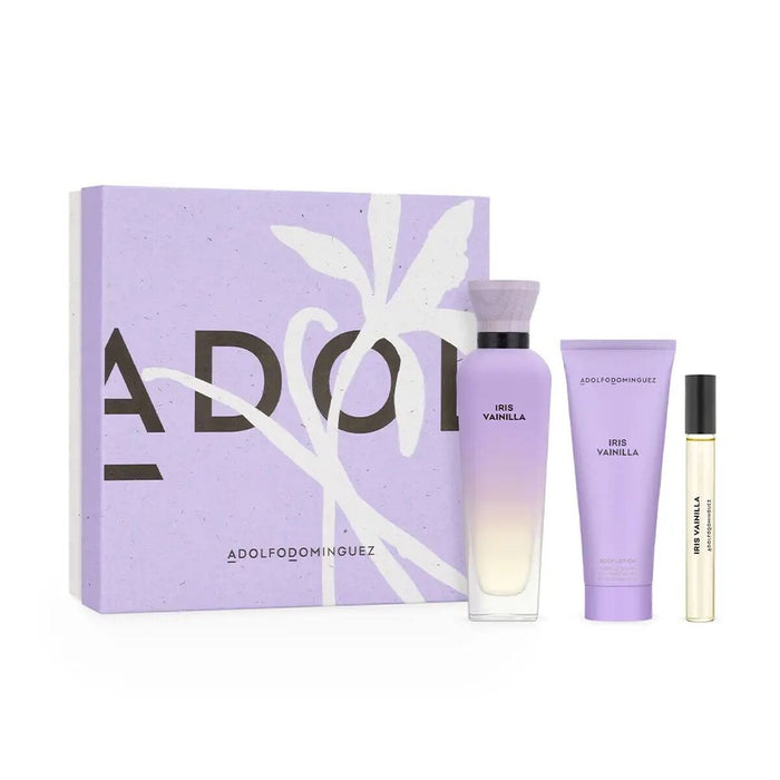 Set de Parfum Femme Adolfo Dominguez Iris Vainilla 3 Pièces