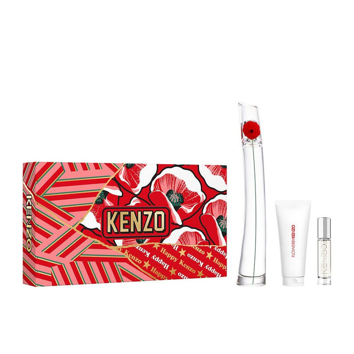 Women's Perfume Set Kenzo Flower by Kenzo 3 Pieces