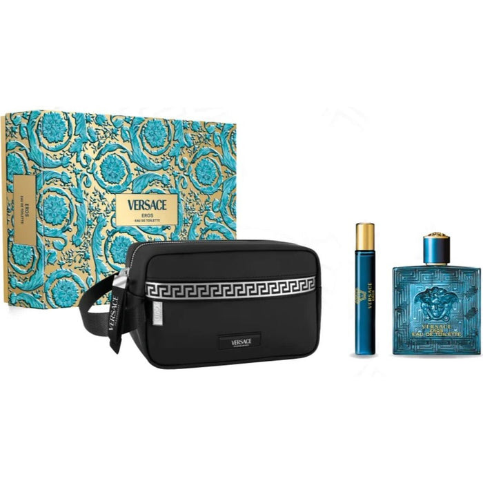 Men's Perfume Set Versace Eros 3 Pieces