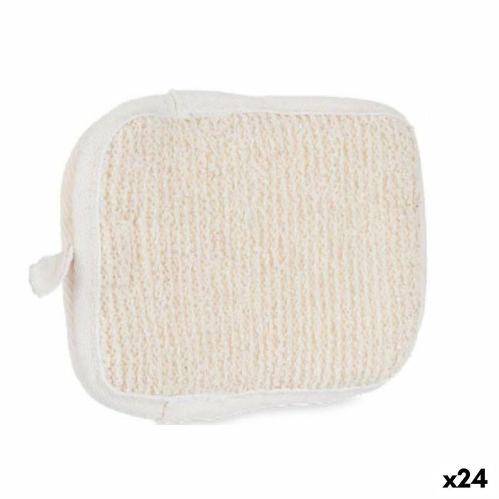 Gant de toilette Blanc Beige (24 Unités)