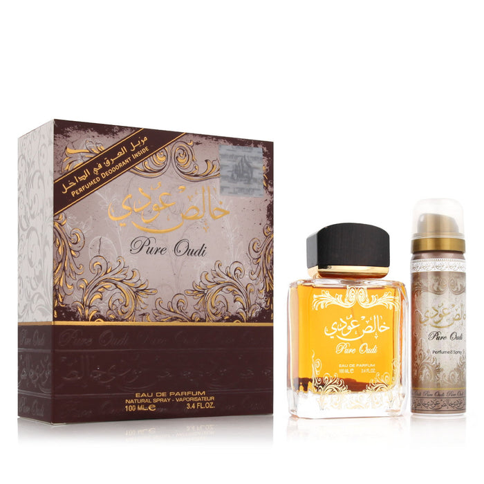 Set de Parfum Unisexe Lattafa Pure Oudi EDP 2 Pièces