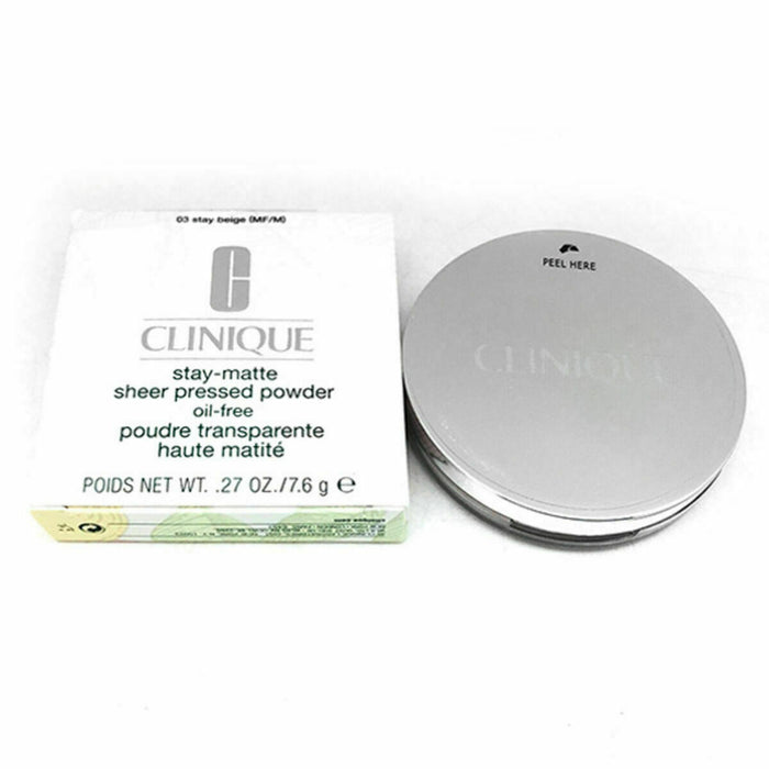 Poudres Compactes Stay-Matte Clinique Face Powders Applicateur Sous forme de poudre Femme Unisexe (7,6 g)